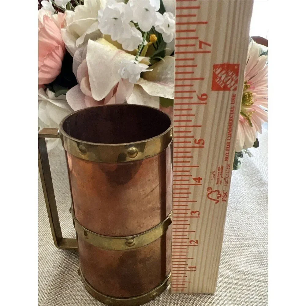 Vintage Hechden Mexican Brass & Copper Tankard – JGG Marked